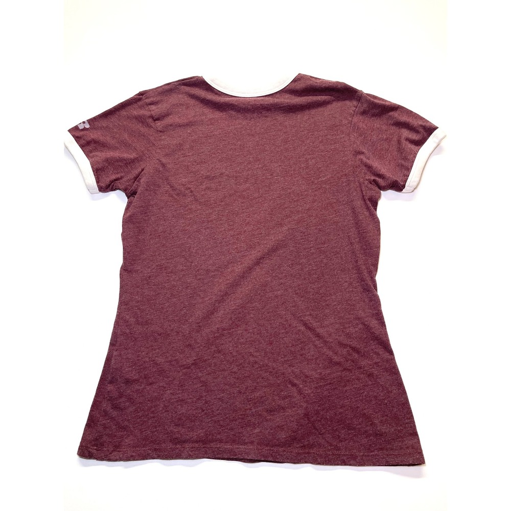 Russell Athletic Texas A&M Aggies Football Ringer T-Shirt Maroon Small 0271 - Picture 6 of 6